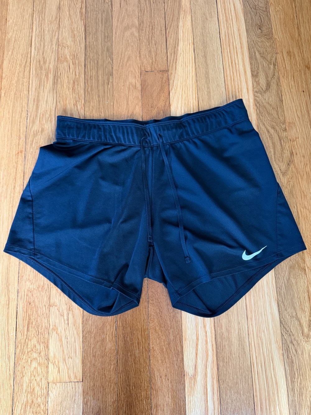 Nike Y2K Black Foldover Waist Low Rise Athletic Shorts